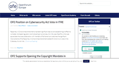 Desktop Screenshot of openforumeurope.org