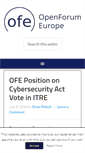 Mobile Screenshot of openforumeurope.org