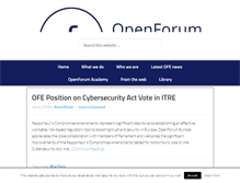 Tablet Screenshot of openforumeurope.org